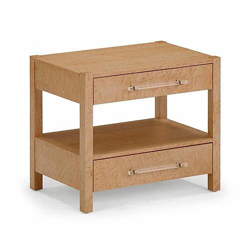 Brandyss Birdseye Maple 2-Drawer Nightstand by TOV Furniture