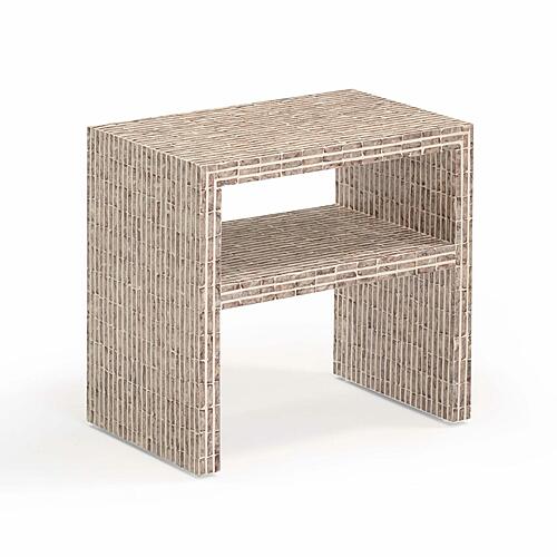 Derry Lavender Capiz Shell Nightstand by TOV Furniture