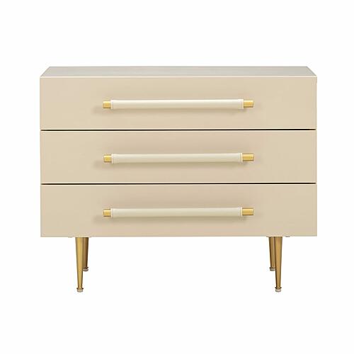 Trident Taupe Nightstand by TOV Furniture