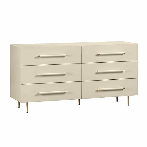 Trident Taupe 6 Drawer Dresser by TOV Furniture