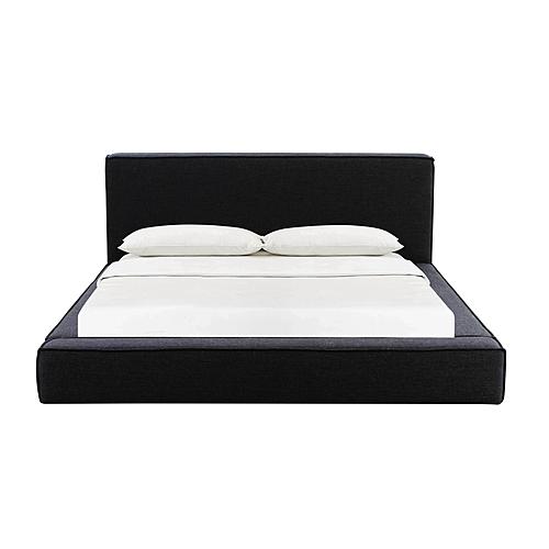 Olafur Black Linen King Bed by TOV Furniture