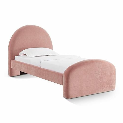 Moon Rose Upcycled Chenille Twin Bed by TOV Furniture
