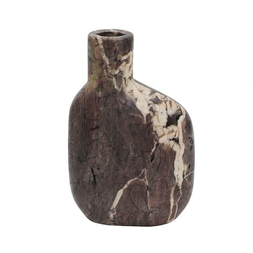 Pika Grey Marble Vase - Medium - Thumbnail 2