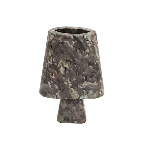 Samma Grey Marble Vase - Medium - Thumbnail 2
