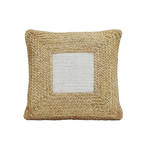 Blank Mind White Square Accent Pillow by TOV Furniture