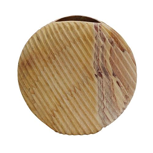 Saava Shell Stone Vase in Sandstone by TOV Furniture