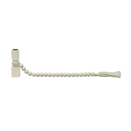 Harrison Cream Wooden Candlestick by TOV Furniture