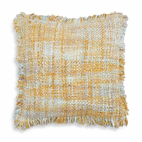 Frazzle Haystack Yellow Cushion - COVER by TOV Furniture
