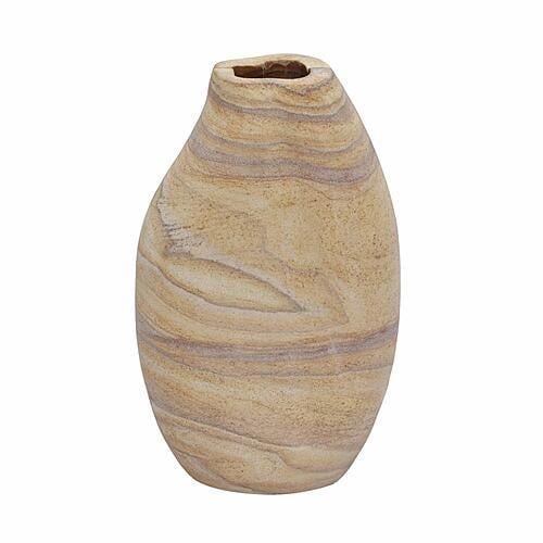 Saava Sandstone Curved Vase by TOV Furniture
