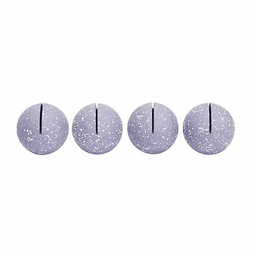 Gabby Speckled Purple Round Card Holder - Set of 4 by TOV Furniture