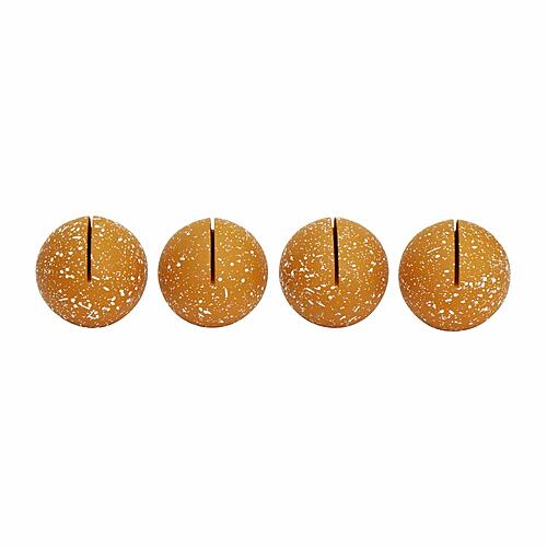 Gabby Speckled Terracotta Round Card Holder - Set of 4 by TOV Furniture