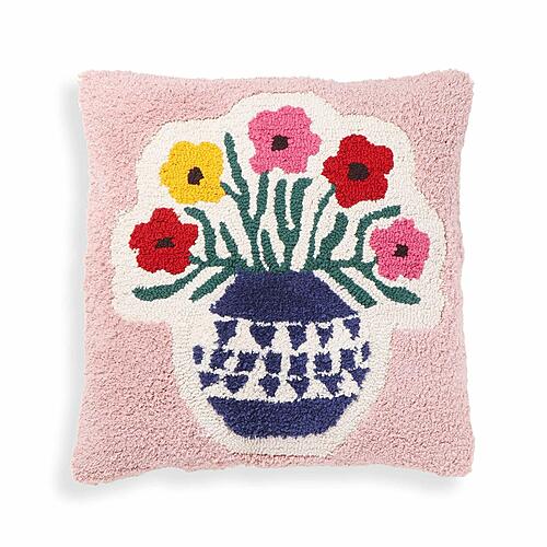 Blossom Tufted Cotton 20 inch Square Accent Pillow by TOV Furniture