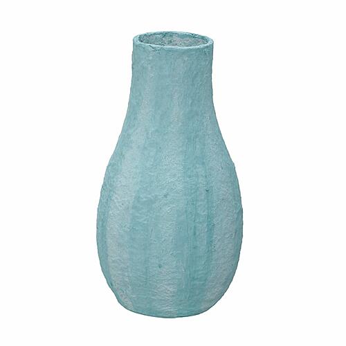 Cotton Mache Vase in Cloudy Blue by TOV Furniture