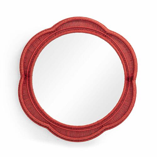 Zeva Red Wall Mirror by TOV Furniture