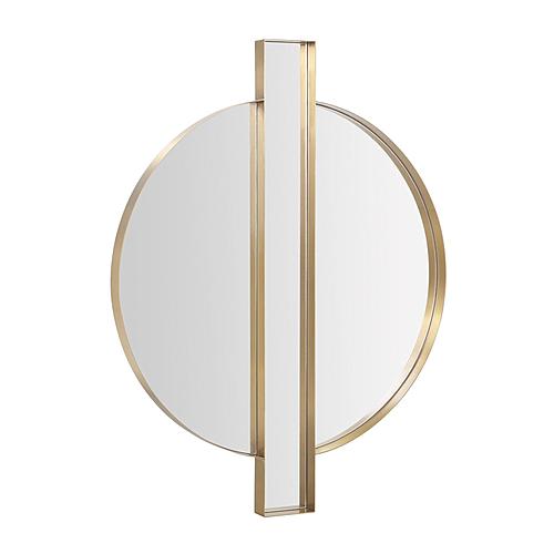 Carri Gold Round Wall Mirror by TOV Furniture