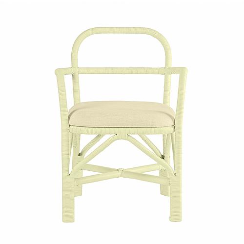 Ginny Cream Rattan Dining Chair by TOV Furniture