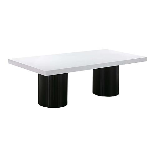 Nova White Lacquer Dining Table by TOV Furniture