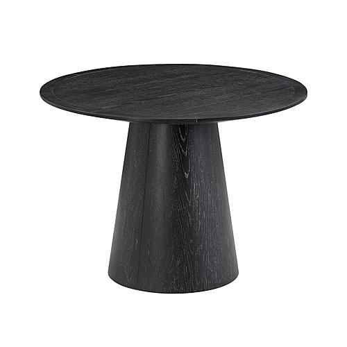 Sahara Black Oak Round Dining Table by TOV Furniture