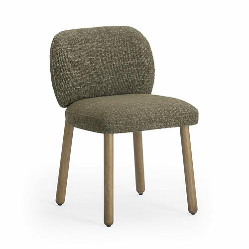 Foxy Olive Green Textured Performance Fabric Dining Chair by TOV Furniture