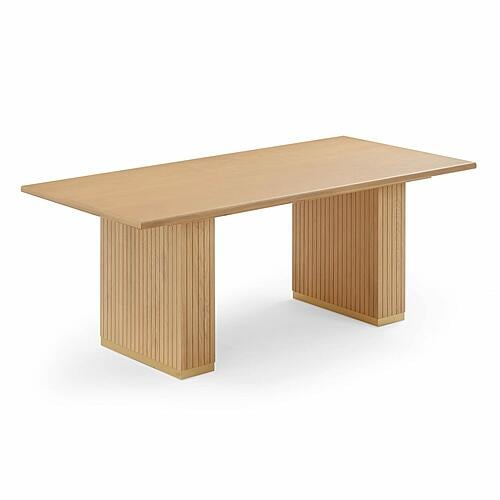 Chelsea Natural Oak Wood 79 inch Rectangular Dining Table by TOV Furniture