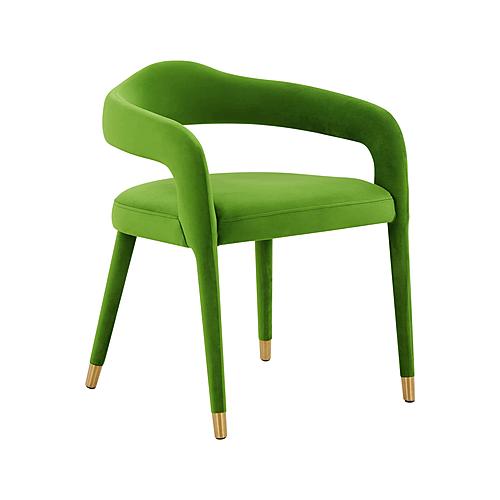 Lucia Green Velvet Dining Chair by TOV Furniture
