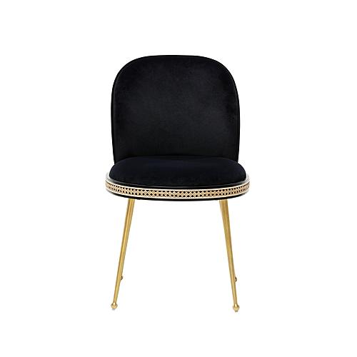 Harley Black Velvet Dining Chair by TOV Furniture