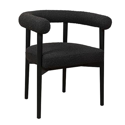 Spara Black Boucle Dining Chair by TOV Furniture