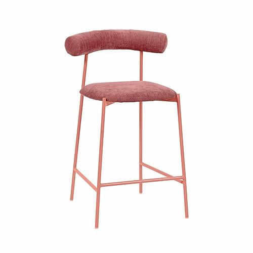 Liliana Mauve Performance Velvet Counter Stool by TOV Furniture
