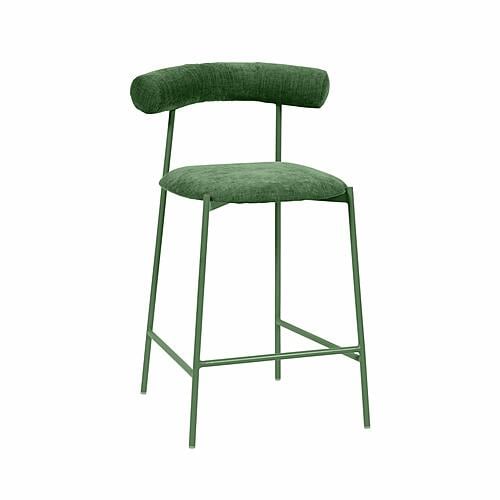 Liliana Forest Green Performance Velvet Counter Stool by TOV Furniture