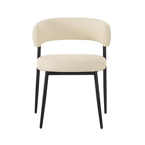 Maxine Cream Vegan Leather Dining Chair by TOV Furniture