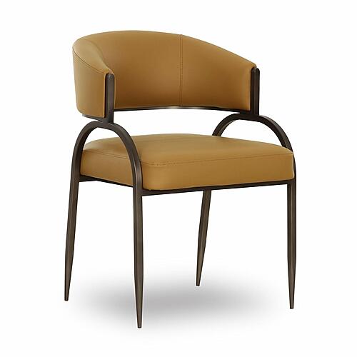 Tatum Tan Performance Vegan Leather Dining Chair by TOV Furniture