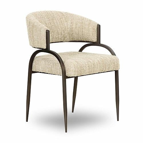 Tatum Taupe Textured Performance Boucle Dining Chair by TOV Furniture