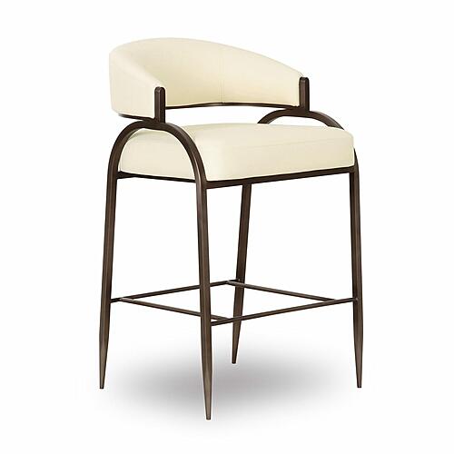 Tatum Cream Performance Vegan Leather Counter Stool by TOV Furniture