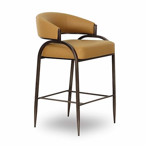 Tatum Tan Performance Vegan Leather Counter Stool by TOV Furniture