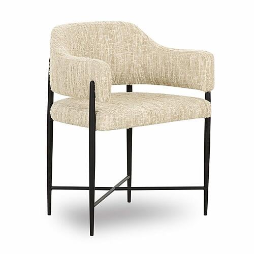 Sezanne Taupe Textured Performance Boucle Dining Chair by TOV Furniture