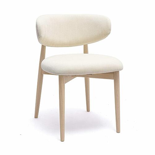 Zinea Cream Performance Textured Velvet Dining Chair by TOV Furniture