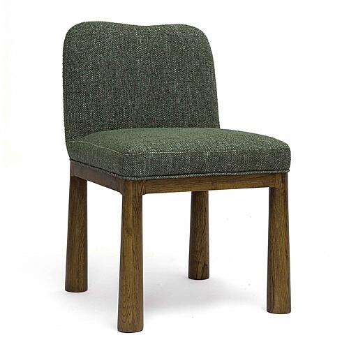 Tiara Forest Green Performance Basketweave Fabric Dining Chair by TOV Furniture