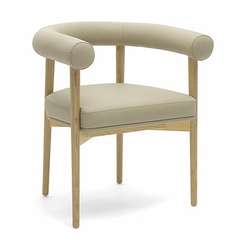 Spara Taupe Vegan Leather Dining Chair by TOV Furniture