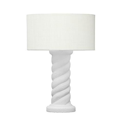 Rapunzel White & Cream Table Lamp by TOV Furniture