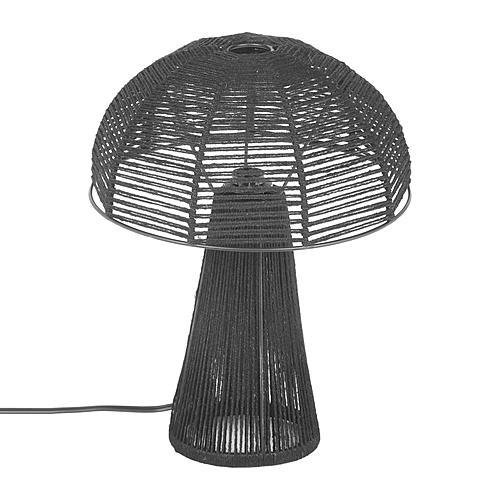 Oddy Black Jute Table Lamp by TOV Furniture