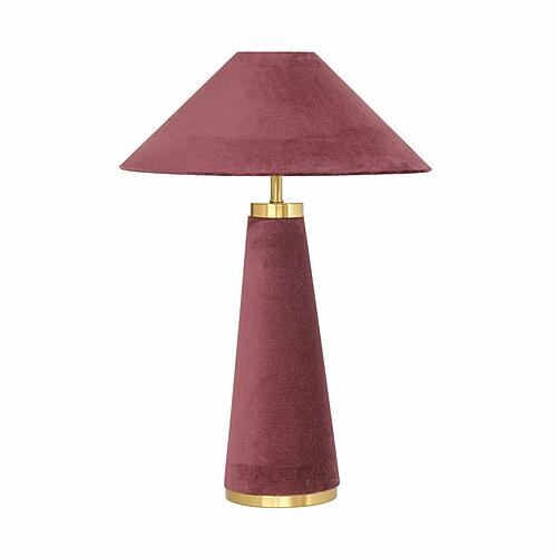Graham Burgundy Velvet Table Lamp by TOV Furniture