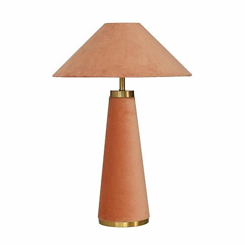Graham Terracotta Velvet Table Lamp by TOV Furniture