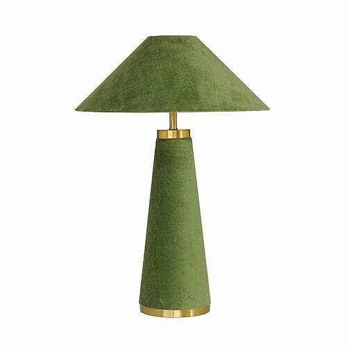 Graham Moss Green Velvet Table Lamp by TOV Furniture