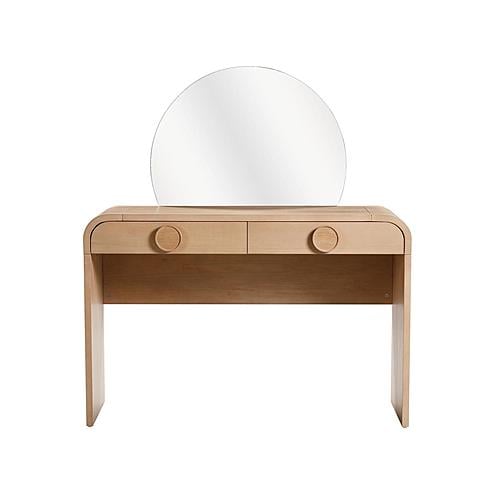 Moonrise Natural Ash 2-Drawer Vanity Desk by TOV Furniture