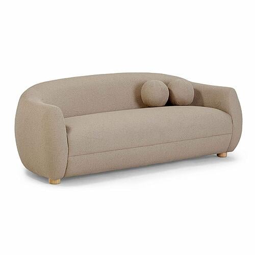 Judy Light Brown Boucle Sofa by TOV Furniture