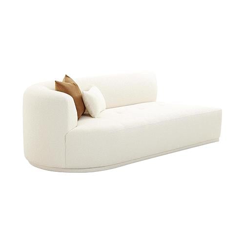 Fickle Cream Boucle Modular LAF Loveseat by TOV Furniture