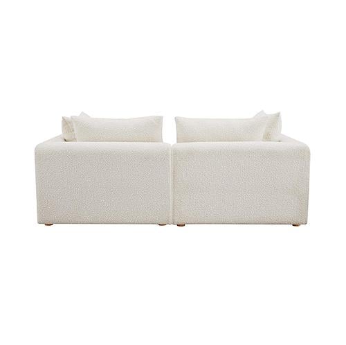 Hangover Cream Boucle Loveseat by TOV Furniture