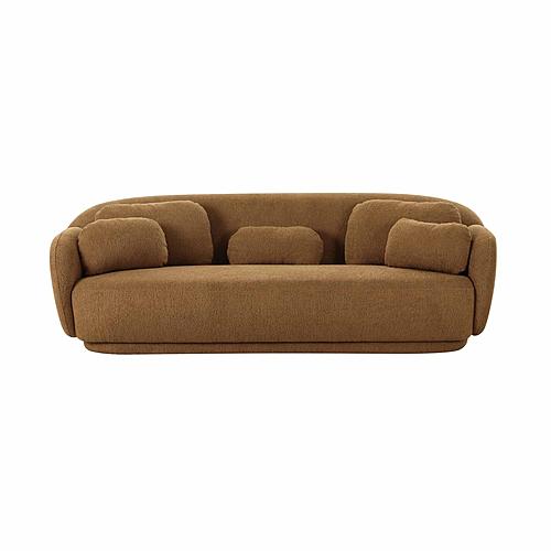 Misty Brown Boucle Sofa by TOV Furniture