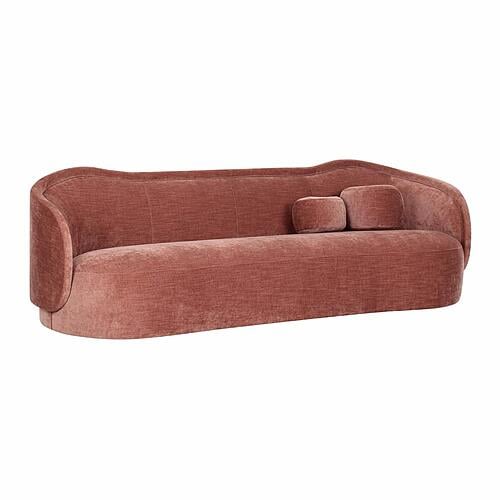 Circe Mauve Textured Velvet Sofa by TOV Furniture