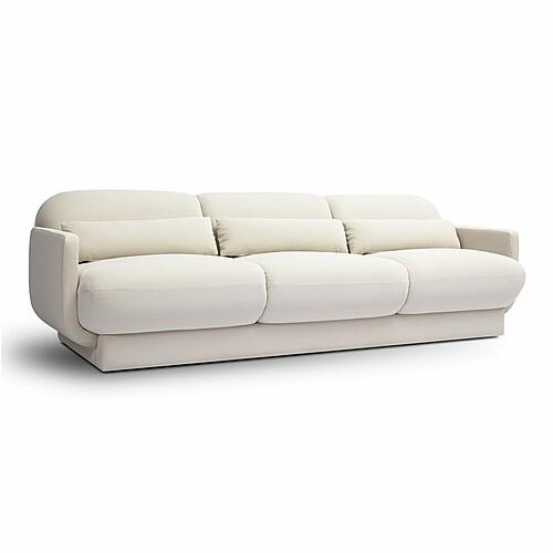 Azalea Cream Velvet Sofa by TOV Furniture